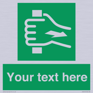 Custom Pull Bar Sign